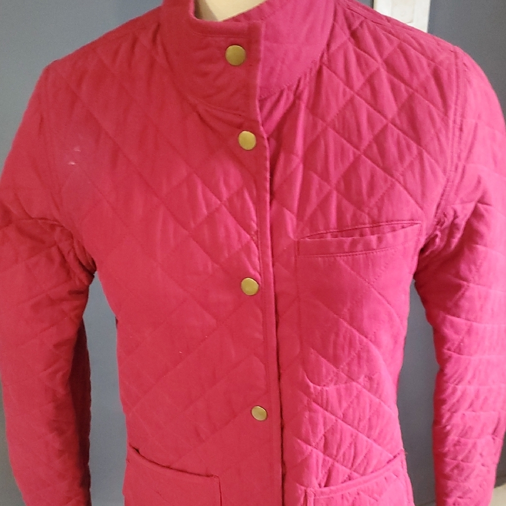 Duluth Trading Co Women's Quilted Utility Barn Jacket - Deep Pink - Picture 4 of 16